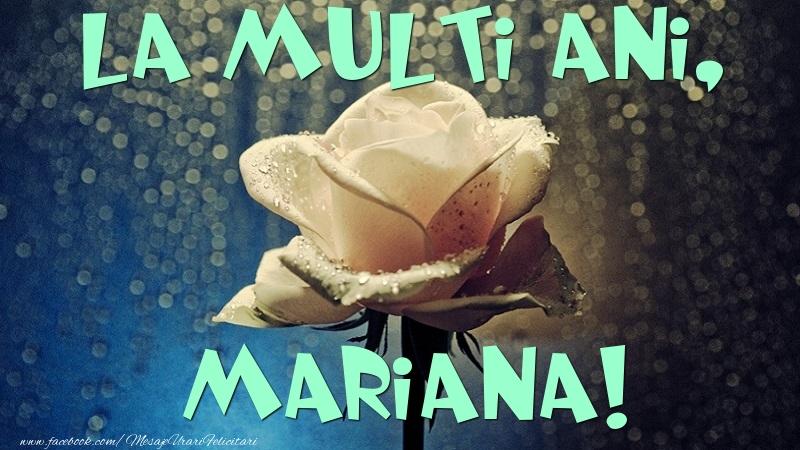 Felicitari de la multi ani - Flori & Trandafiri | La multi ani, Mariana