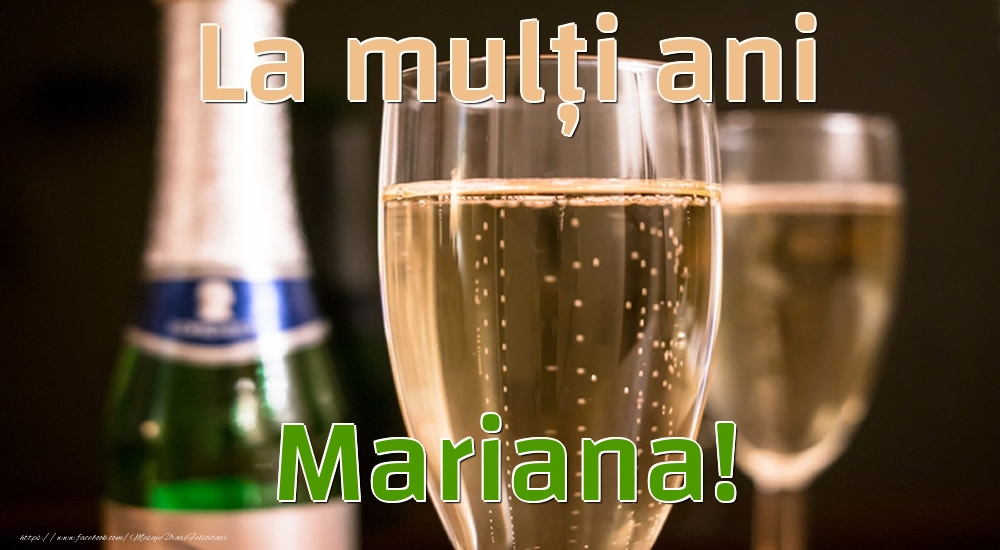 Felicitari de la multi ani - Sampanie | La mulți ani Mariana!