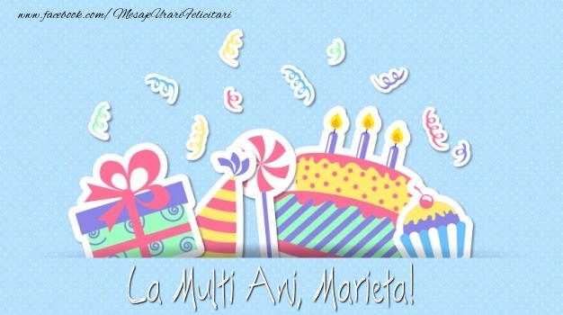Felicitari de la multi ani - Tort | La multi ani, Marieta!