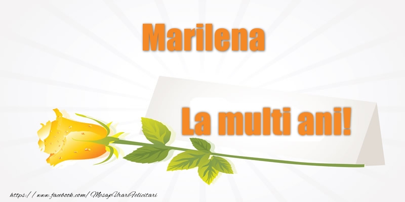 Felicitari de la multi ani - Flori | Pentru Marilena La multi ani!