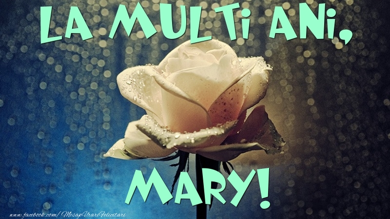Felicitari de la multi ani - La multi ani, Mary