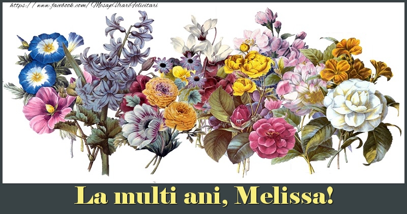 Felicitari de la multi ani - Flori | La multi ani, Melissa!