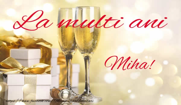 Felicitari de la multi ani - La multi ani Miha!
