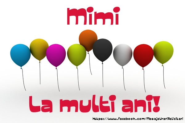 Felicitari de la multi ani - Baloane | Mimi La multi ani!