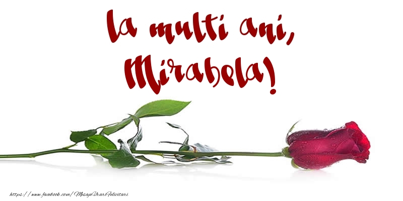 Felicitari de la multi ani - Flori & Trandafiri | La multi ani, Mirabela!