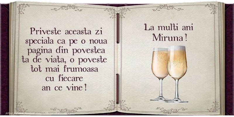 Felicitari de la multi ani - La multi ani Miruna!