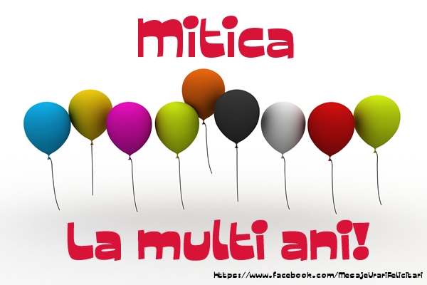Felicitari de la multi ani - Baloane | Mitica La multi ani!