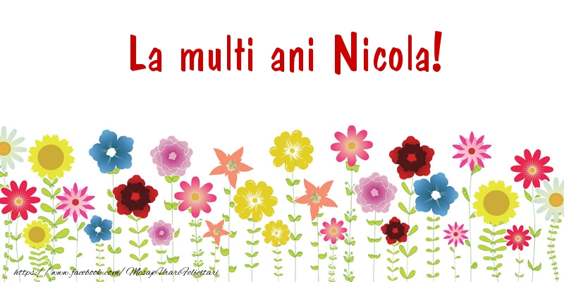 Felicitari de la multi ani - Confetti | La multi ani Nicola!