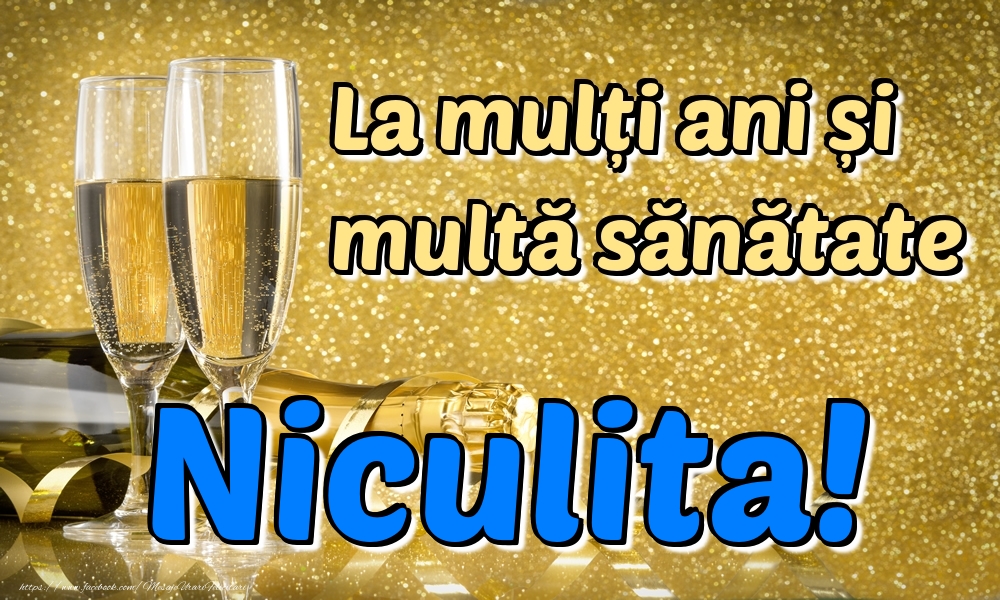 Felicitari de la multi ani - La mulți ani multă sănătate Niculita!