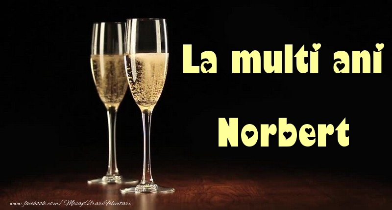 Felicitari de la multi ani - La multi ani Norbert