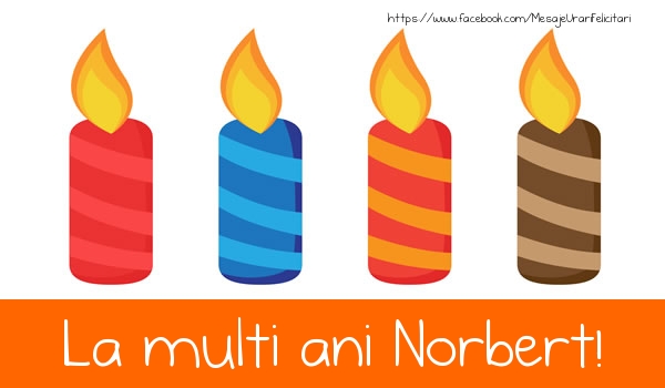 Felicitari de la multi ani - Lumanari | La multi ani Norbert!