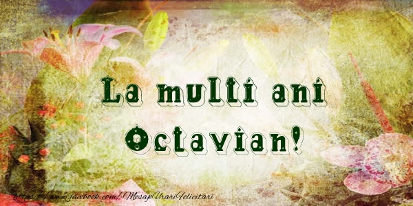 Felicitari de la multi ani - Flori | La multi ani Octavian!