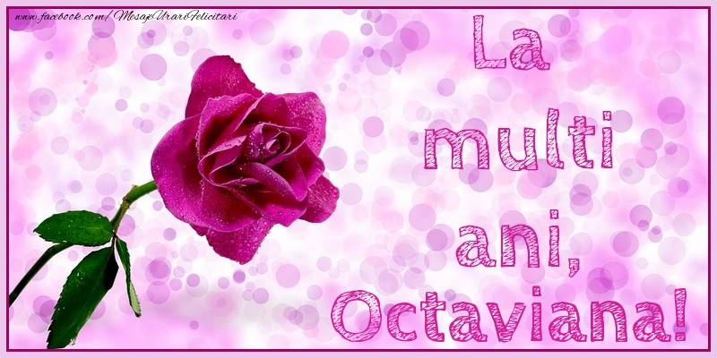 Felicitari de la multi ani - Flori & Trandafiri | La multi ani, Octaviana!