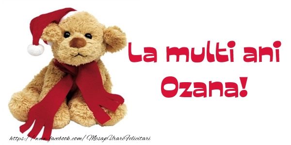 Felicitari de la multi ani - Ursuleti | La multi ani Ozana!