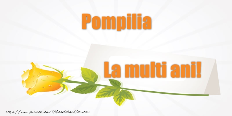 Felicitari de la multi ani - Flori | Pentru Pompilia La multi ani!