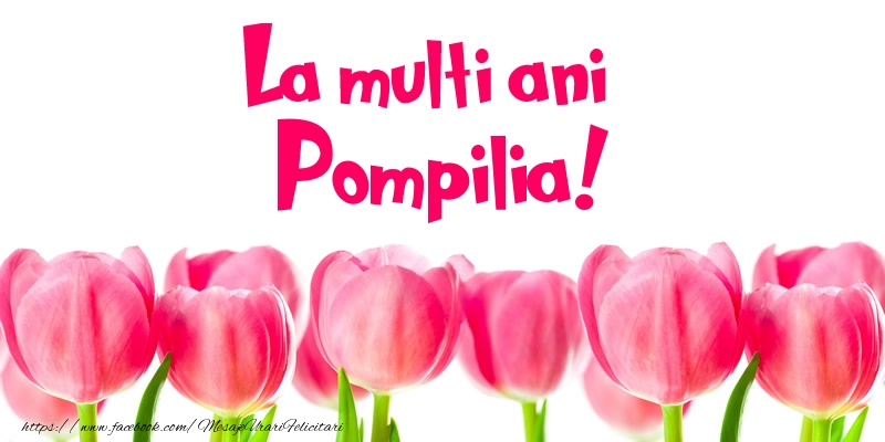 Felicitari de la multi ani - Flori & Lalele | La multi ani Pompilia!