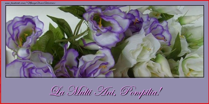 Felicitari de la multi ani - Flori | La multi ani, Pompilia!