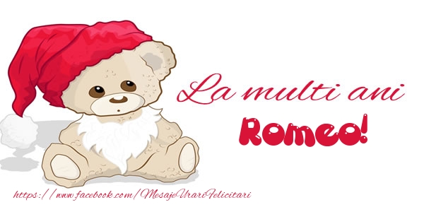 Felicitari de la multi ani - Ursuleti | La multi ani Romeo!