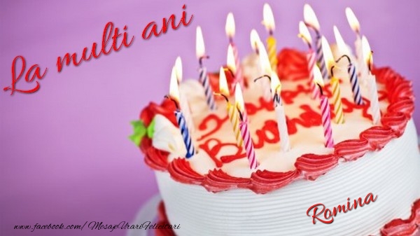 Felicitari de la multi ani - Tort | La multi ani, Romina!
