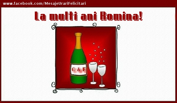 Felicitari de la multi ani - La multi ani Romina!