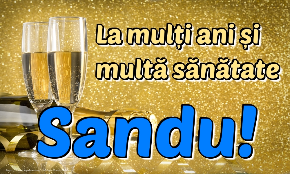  Felicitari de la multi ani - Sampanie | La mulți ani multă sănătate Sandu!