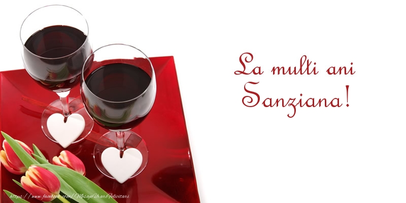 Felicitari de la multi ani - ❤️❤️❤️ Flori & Inimioare | La multi ani Sanziana!