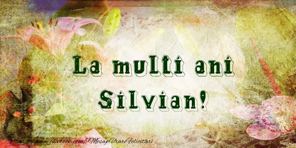 Felicitari de la multi ani - Flori | La multi ani Silvian!