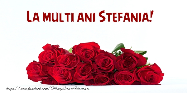 Felicitari de la multi ani - Flori | La multi ani Stefania!