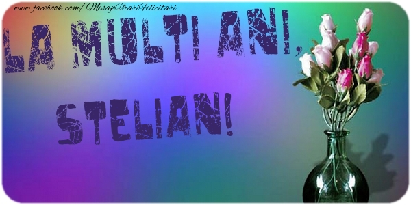 Felicitari de la multi ani - La multi ani, Stelian