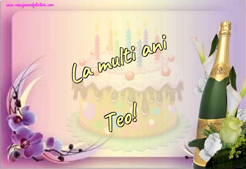 Felicitari de la multi ani - La multi ani Teo!