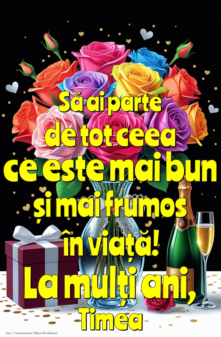 Felicitari de la multi ani - Felicitare personalizata cu nume de ziua ta
