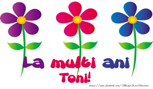 Felicitari de la multi ani - Flori | La multi ani Toni!