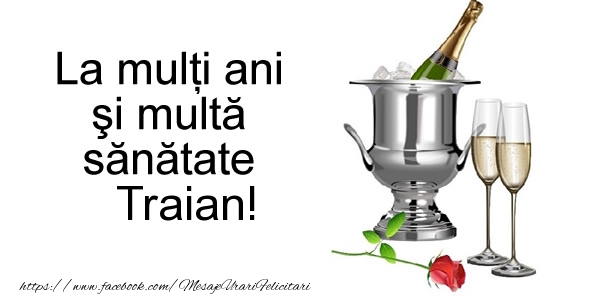 Felicitari de la multi ani - La multi ani si multa sanatate Traian!