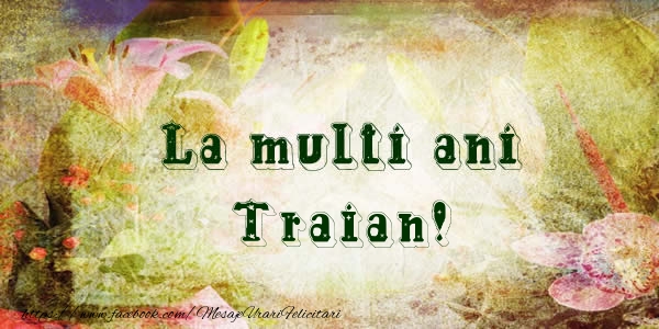Felicitari de la multi ani - Flori | La multi ani Traian!