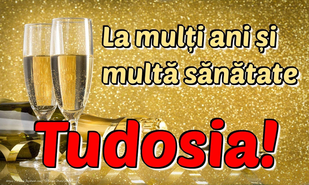 Felicitari de la multi ani - La mulți ani multă sănătate Tudosia!