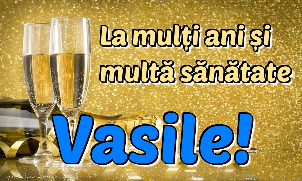  Felicitari de la multi ani - La mulți ani multă sănătate Vasile!