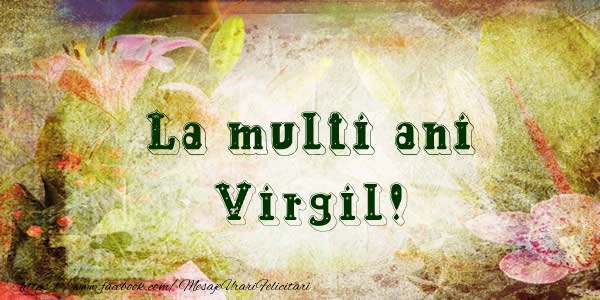 Felicitari de la multi ani - Flori | La multi ani Virgil!