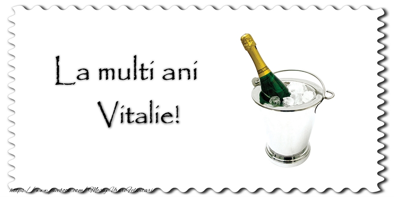 Felicitari de la multi ani - La multi ani Vitalie!