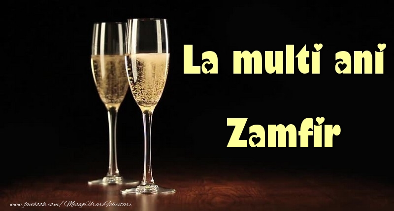 Felicitari de la multi ani - Sampanie | La multi ani Zamfir