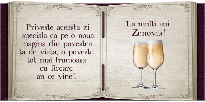 Felicitari de la multi ani - Sampanie | La multi ani Zenovia!