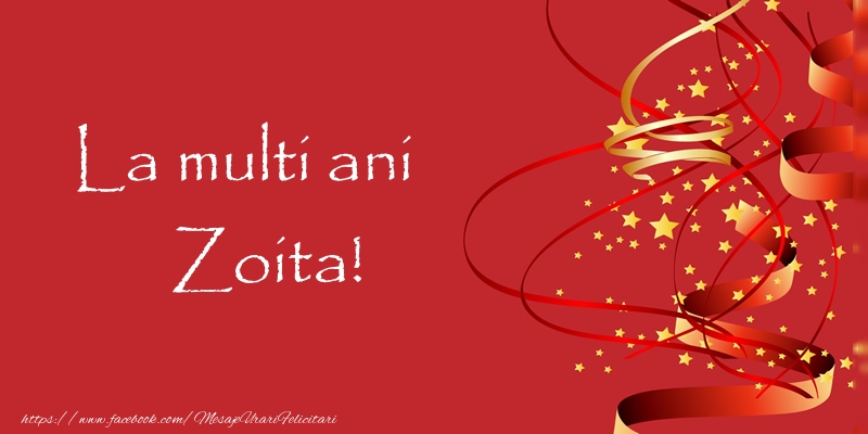 Felicitari de la multi ani - Confetti | La multi ani Zoita!