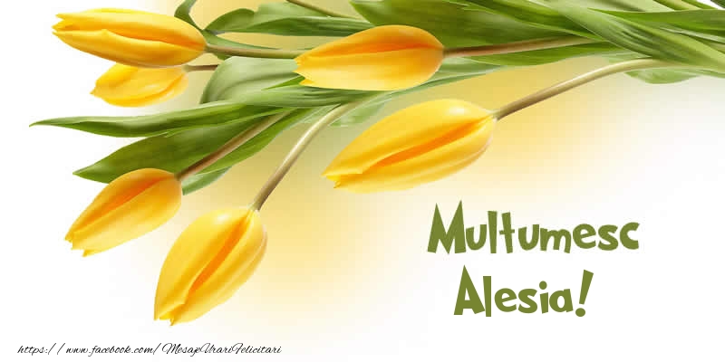 Felicitari de multumire - Multumesc Alesia!