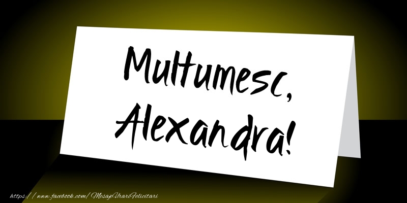 Felicitari de multumire - Mesaje | Multumesc, Alexandra!