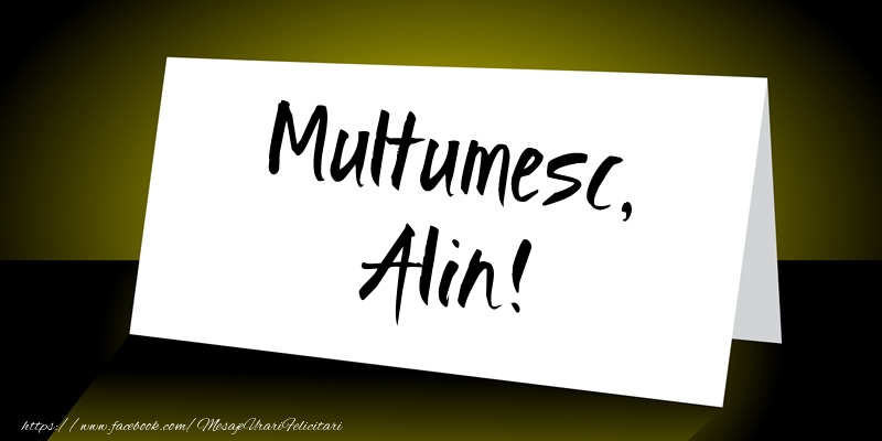 Felicitari de multumire - Mesaje | Multumesc, Alin!