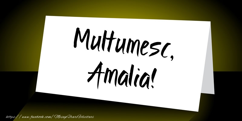 Felicitari de multumire - Mesaje | Multumesc, Amalia!