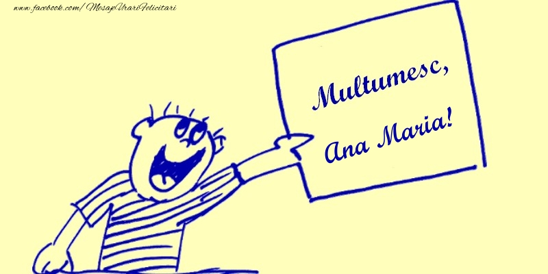 Felicitari de multumire - Multumesc, Ana Maria