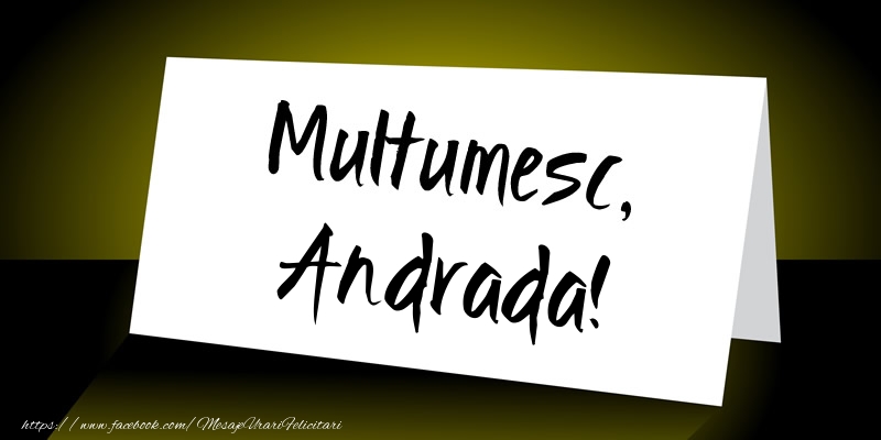 Felicitari de multumire - Multumesc, Andrada!