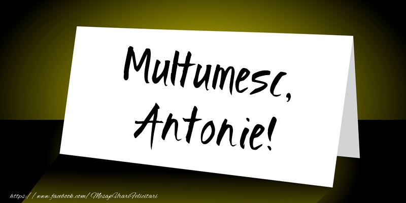 Felicitari de multumire - Mesaje | Multumesc, Antonie!