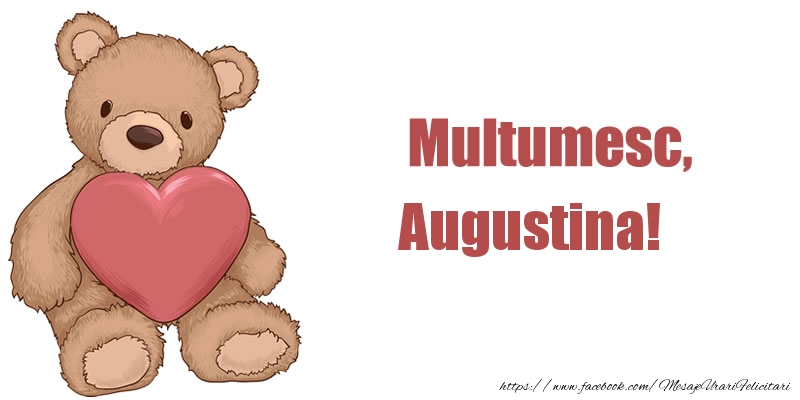 Felicitari de multumire - Ursuleti | Multumesc, Augustina!