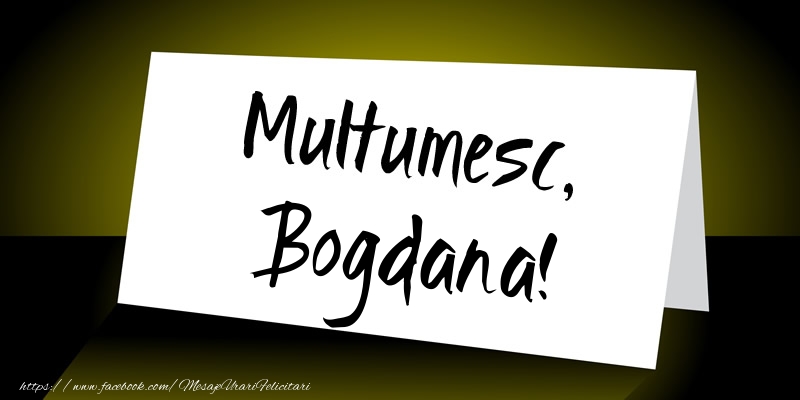 Felicitari de multumire - Multumesc, Bogdana!